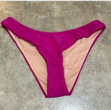 NWT J. Crew Radiant Fuchsia Curved Waist Cheeky Bikini Bottom Size M
