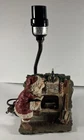 Vintage Coca Cola Table Lamp Fireplace SANTA PAUSE HERE Table Lamp No Shade