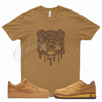 Wheat DRIPPY T Shirt for N Wheat Air Force 1 4 6 13 Dunk SB Mocha Flax