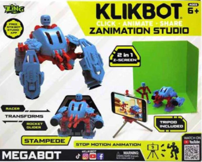 KLIKBOT MEGABOT ZANIMATION STUDIO PACK STOP-MOTION ANIMATION TOY
