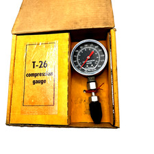 Vintage T-26 Niehoff Compression Gauge Made In Usa Original Box