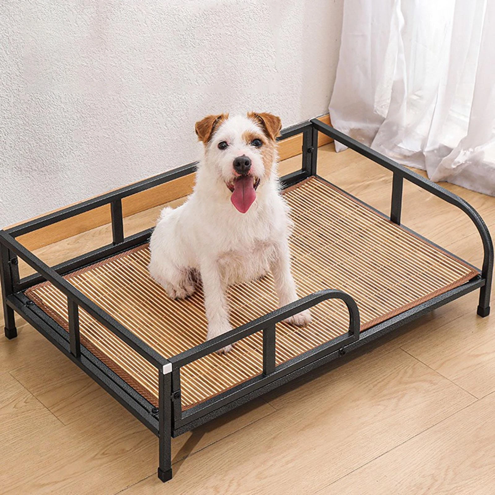 Dog Bed with Rails Pet Bed Outdoor Small Medium Dogs Furniture Cat Cots Indoor
