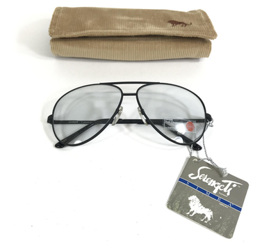 D シンバ Vintage Serengeti Sunglasses 5129M Mens Gold Aviators Yellow