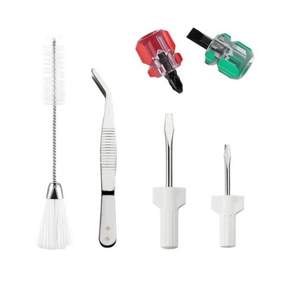 6pcs Sewing Machine Repair Kit Mini Sewing Screwdriver Cleaning Brush Tweezers