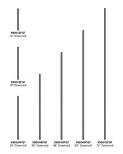 Hinkley Lighting 990048F 48"L Downrod for Hinkley Ceiling Fans - Grey