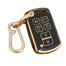 AIOEUOIA for Toyota Key Fob Cover Protector Case Replacement Small, Black