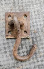 Antique Plant Light Ceiling Hanging Hook Vintage Cast Iron Bird Cage Hardware 