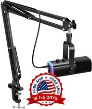 Micr fono din mico para PC con soporte de brazo articulado y bot n de silencio