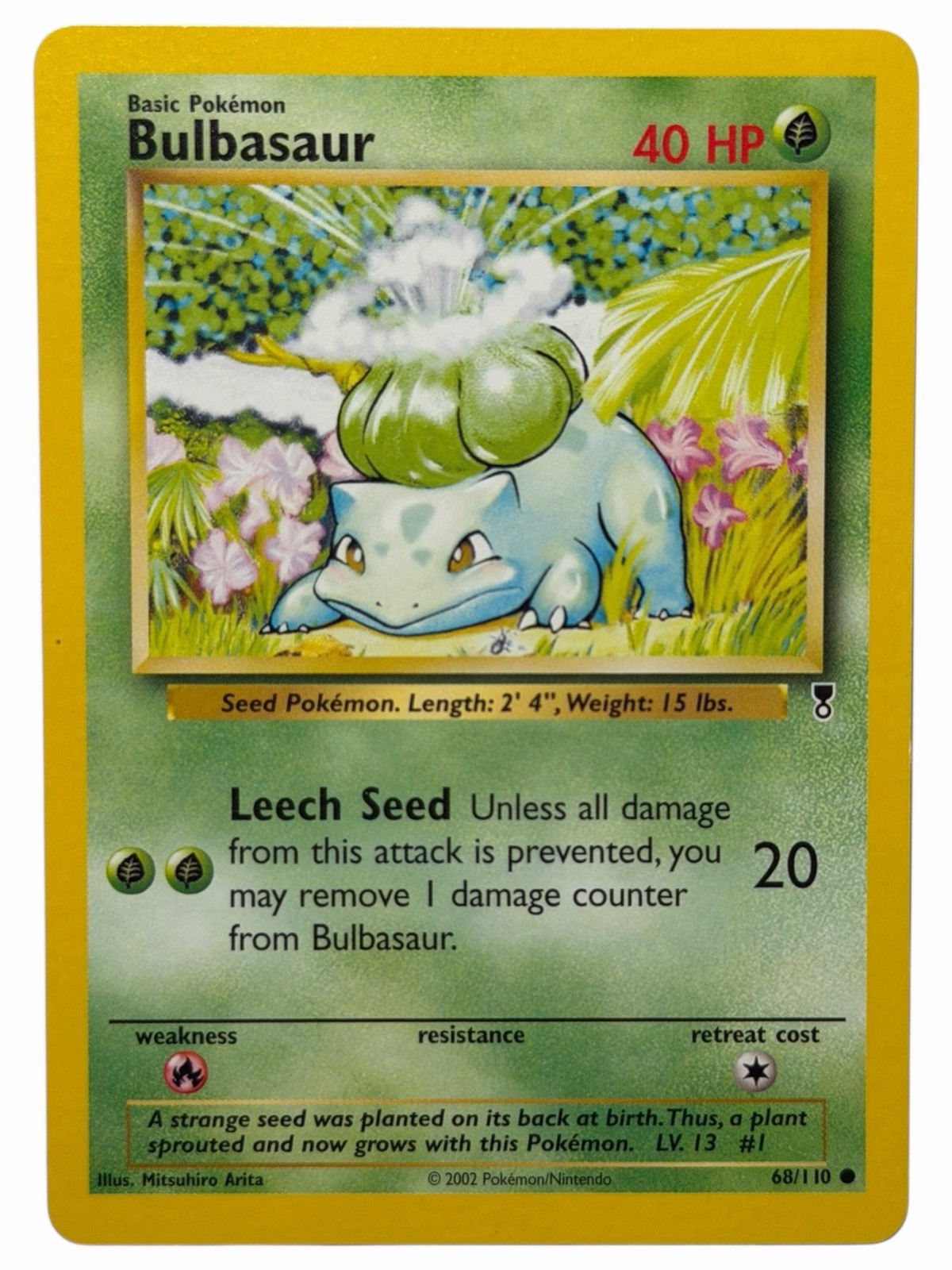 Bulbasaur - Legendary Collection 68/110 2002 - WOTC - Pokémon TCG - NM
