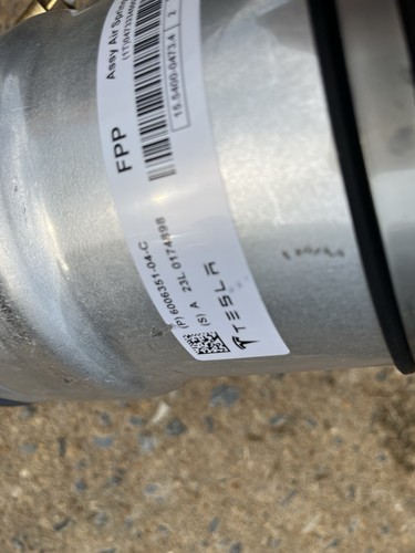 Tesla Model S FRONT AIR SPRING Performance PlusvRWD 2012-2015 6006351-04-C - Picture 4 of 4