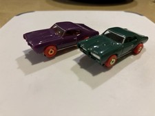 Auto World Type GTO Slot Car Pair NEW Colored Chassis