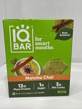 IQ Bar Protein Matcha Chai Low Carb - 12 Count Snacks 12 G Protein