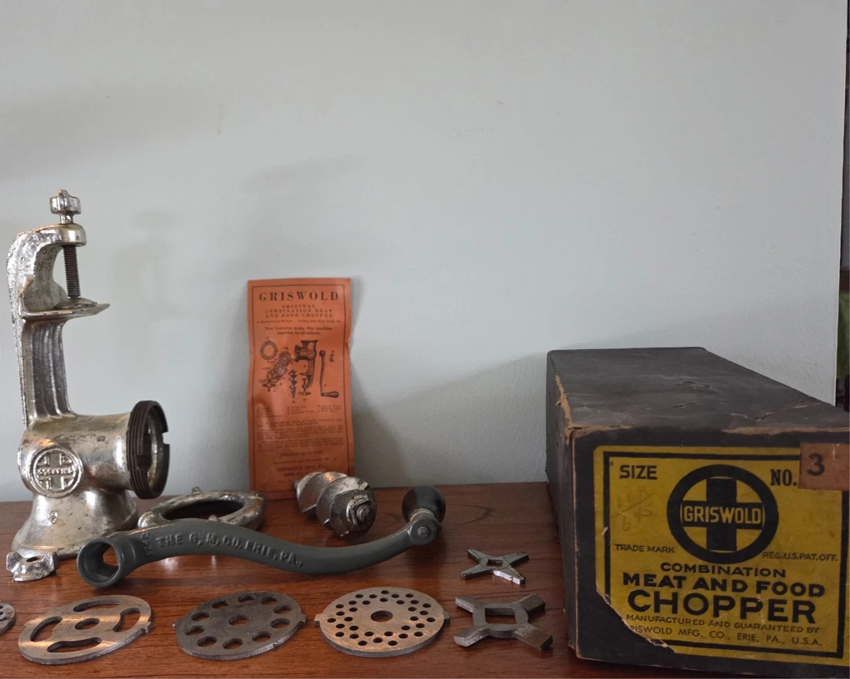 Griswold Meat Grinder for sale | eBay