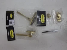 Superior brass 4433 polished brass victorian square handled french door fastener