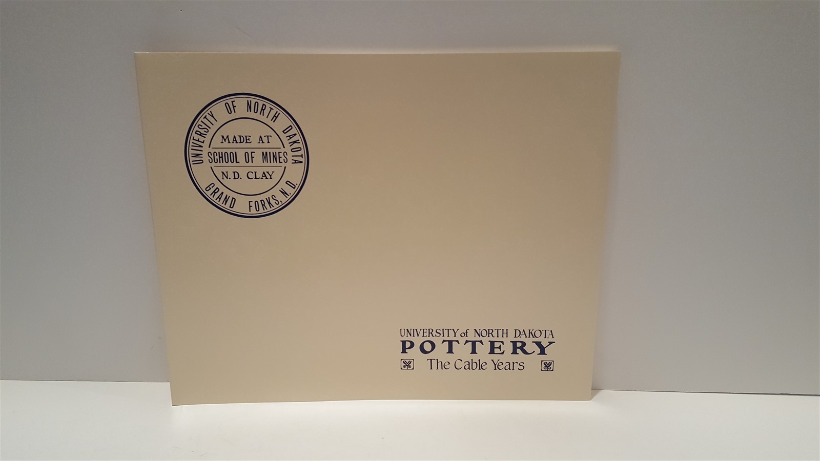 1999 UND University North Dakota School of Mines Pottery Book Miller Cable Years