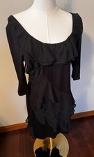 WHITE HOUSE BLACK MARKET Dress Size Medium New With Tags Flouncy Chiffon Layers