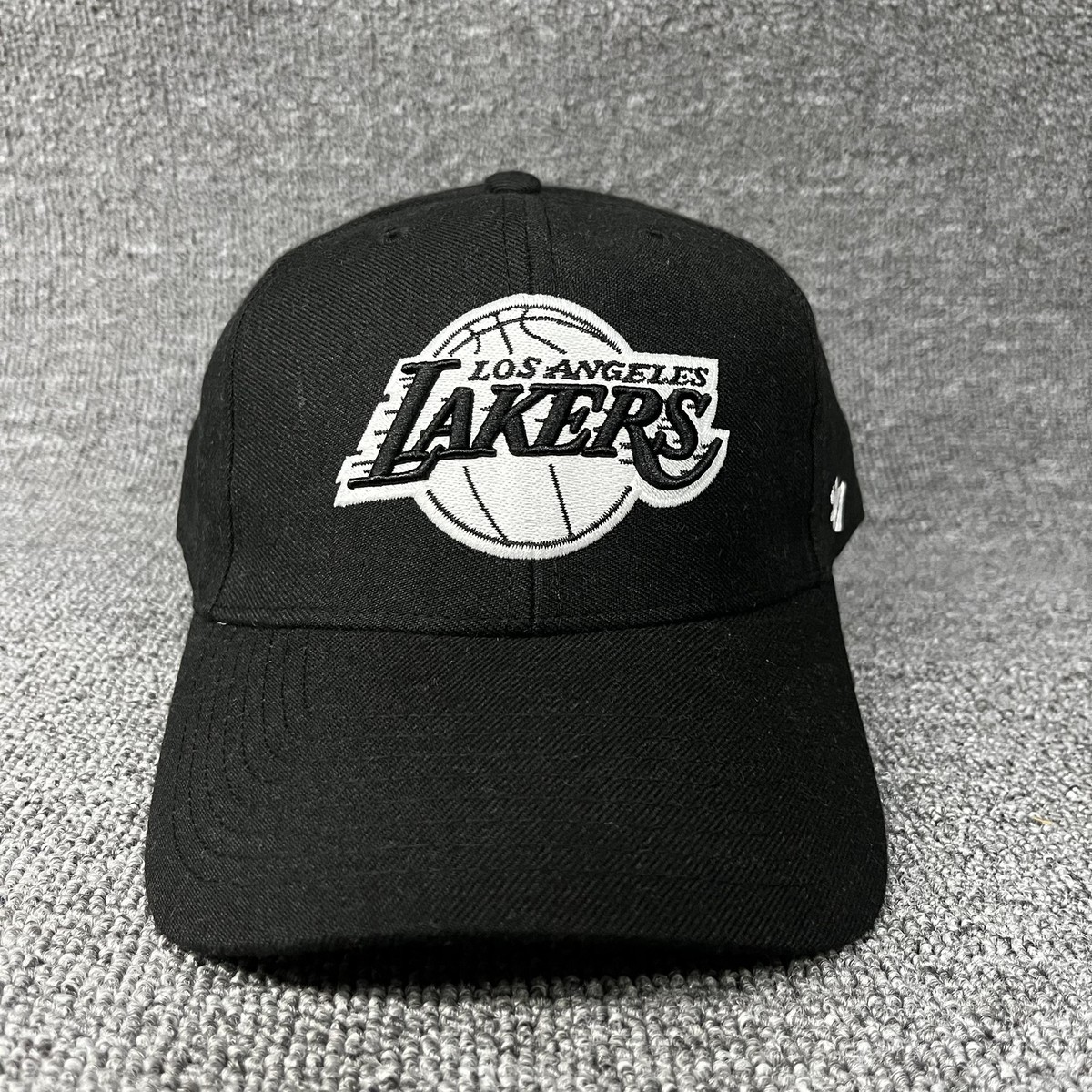 New '47 Brand Los Angeles Lakers NBA Black Adjustable MVP Baseball Cap Hat