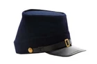 Extra Large Civil War Kepis Hat Wool Leather Bill Reenactment Costume 80 Char...
