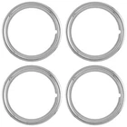4 NEW 16" CHROME Steel Wheel Trim Rings Beauty Rims Glamour Ring Rim Edge Bands