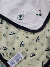 Rare Y2K Vintage Gymboree Baby Blanket Golfing Frog