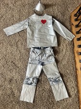 HOMEMADE WIZARD OF OZ Tin Man Halloween Costume Child Size Small 5-6 HANDMADE