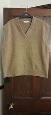 C: Brown Knitted Tank Top / Tabbard by Marks & Spencer Size L