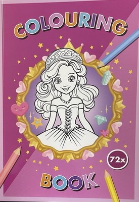 Kinder Malbuch / Colouring Book ''Princess'' 72 x Malvorlagen DIN A4