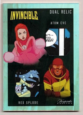 Invincible Season 1 Keepsake 2025: Dual Relic Card/ Atom Eve & Rex Splode # 515