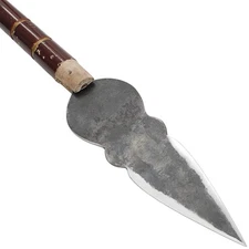 Hand-Forged Spear Head Blade Carbon Steel Viking Medieval Polearm Weapon Sharp