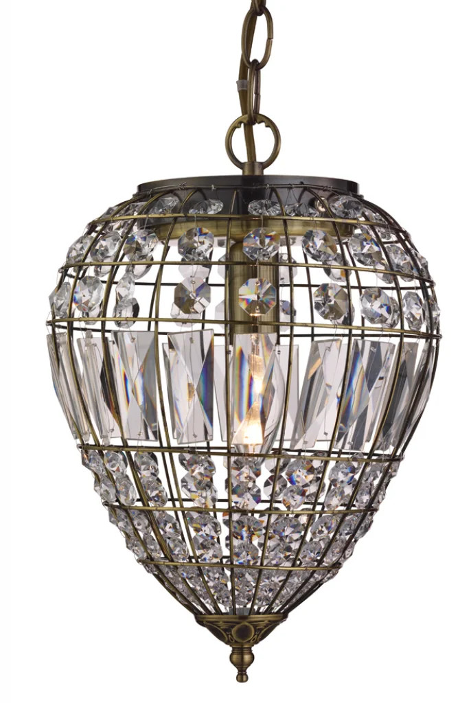 Ceiling Light Brass Pineapple Antique Searchlight 3991AB