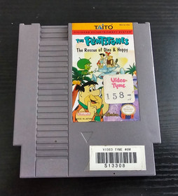 The Flintstones: Rescue Dino & Hoppy NES Box and Cart No Manual Tested Working