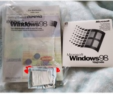Microsoft Windows 98 Upgrade CD-ROM w/ product key unSealed unused