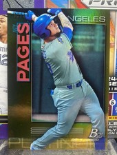2020 Bowman Platinum Andy Pages Dodgers #TOP-95 Gold Foil Refractor Rookie RC