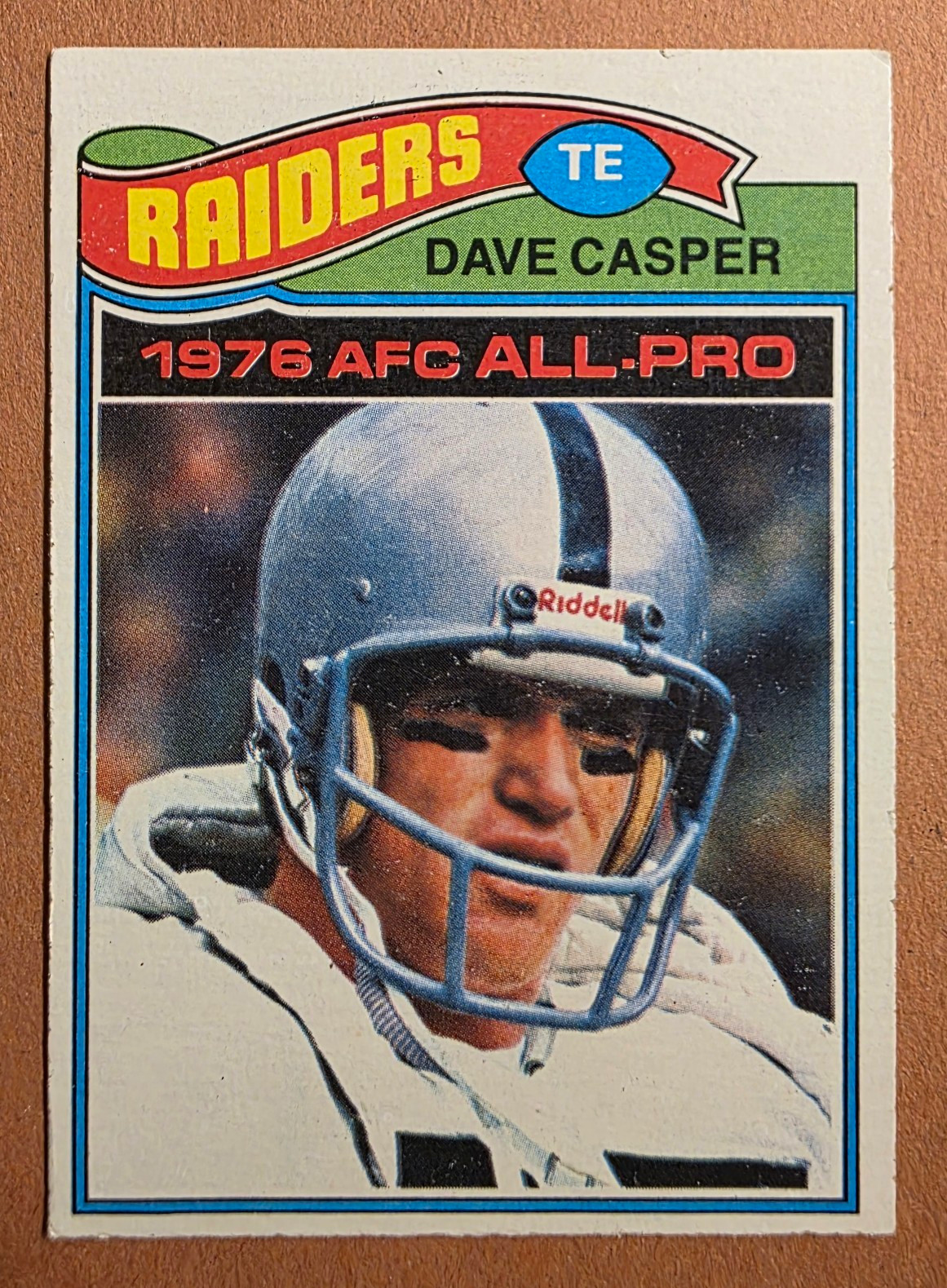 Topps 1977 All-Pro Dave Casper RC #380 Oakland Raiders Football Card