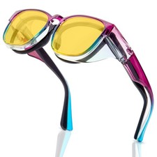 HD Night Vision Glasses for Driving - Fit Over Glasses Warp Around Eyeglasses...