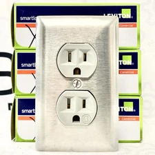 Lot Of 3 Pass & Seymour CR20-GRY Duplex Receptacle 20A/125V 302/304 Cover