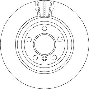 2X Bremsscheibe Hinten TRW DF6617S FÜR BMW Bremsscheiben Scheibenbremse-image