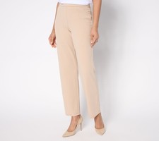 Maya J Women's Pants Sz S Straight Leg Luxe Crepe Pant Pink A681175