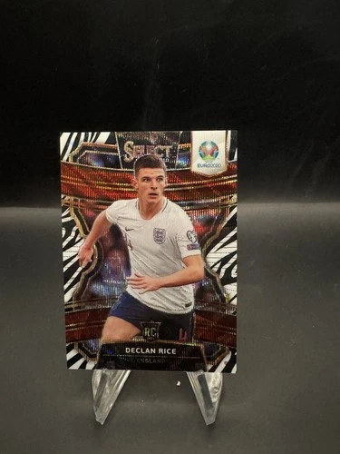 2020 Panini Select UEFA Euro Preview - Terrace Declan Rice #81 Zebra Prizm