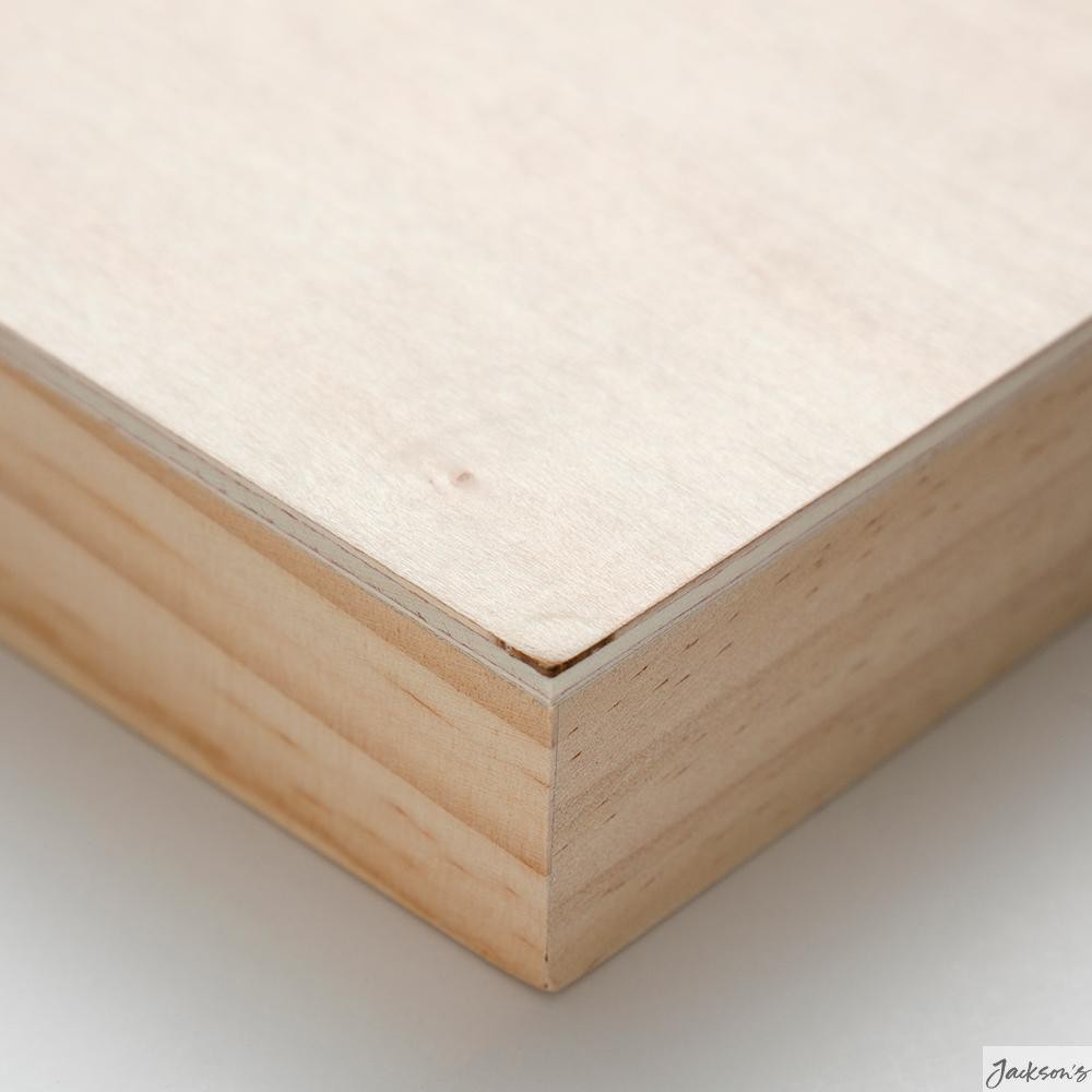 Ampersand Artist Panel Unprimed Basswood Cradled Panel 8x10in 38mm For Painting