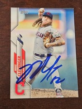 2020 Topps MIKE CLEVINGER Indians In-Person Signed  AUTO
