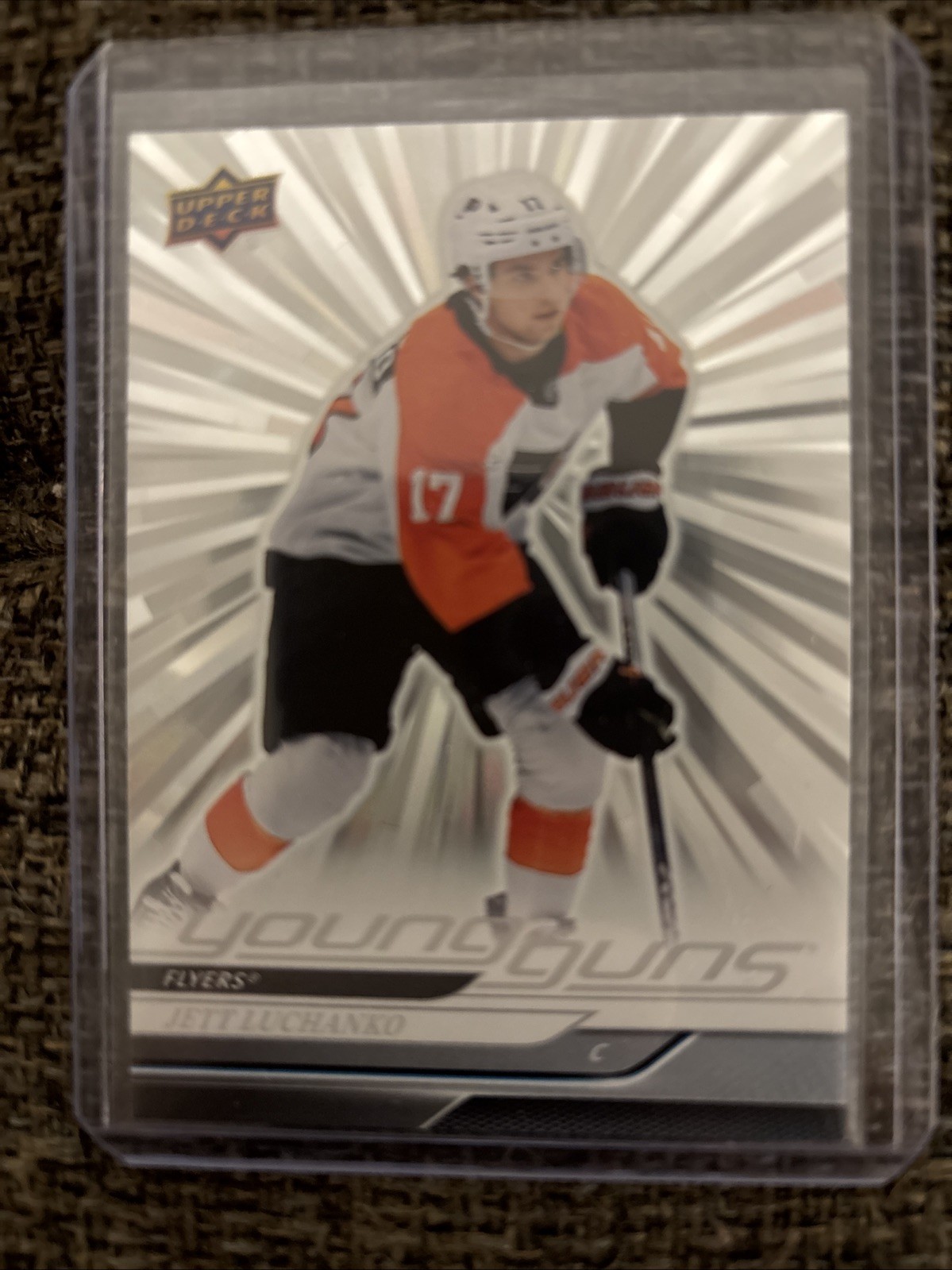 2024 UPPER DECK #484 JETT LUCHANKO OUTBURST SILVER YOUNG GUNS RC ROOKIE