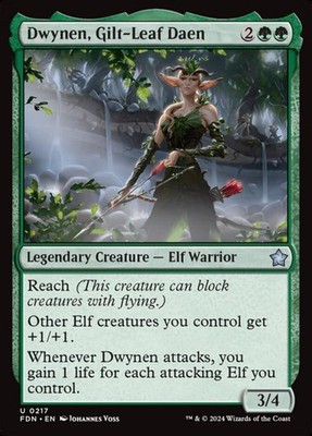 Dwynen, Gilt-Leaf Daen (Foundations 217) - Uncommon Magic: The Gathering Karte