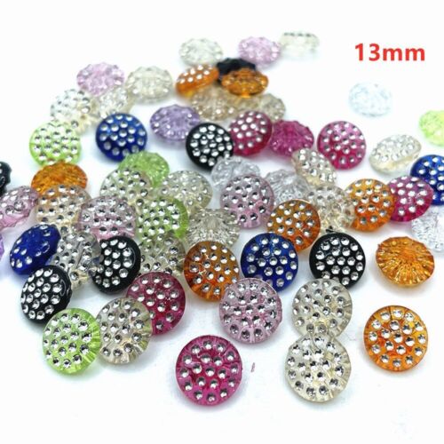 Clear Acrylic Shank Buttons Clothing Decoration Sewing Craft Accessories 50Pcs - Picture 23 of 28