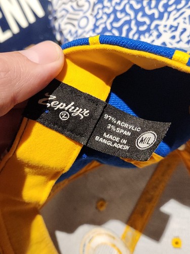 Rare LA Rams Royal Blue and Gold Fitted Unisex Hat Cap Size M/L - Picture 7 of 7