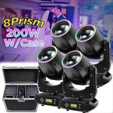 200W LED Moving Head Light RGBW Gobo Beam Stage DMX Spot Lighting DJ Disco KTV