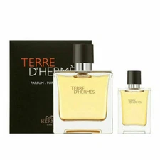 Terre D'Hermes By Hermes Men 2 Pieces Set 2.5 oz & 0.42 oz *Pure Parfum* Spray