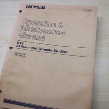 Libro de registro del operador CAT Caterpillar 518 garra patinadora manual de operación 95u