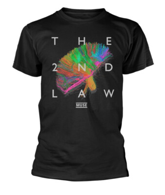 Offiziell lizenziertes Muse The 2nd Law schwarzes Herren-T-Shirt Muse klassisches T-Shirt