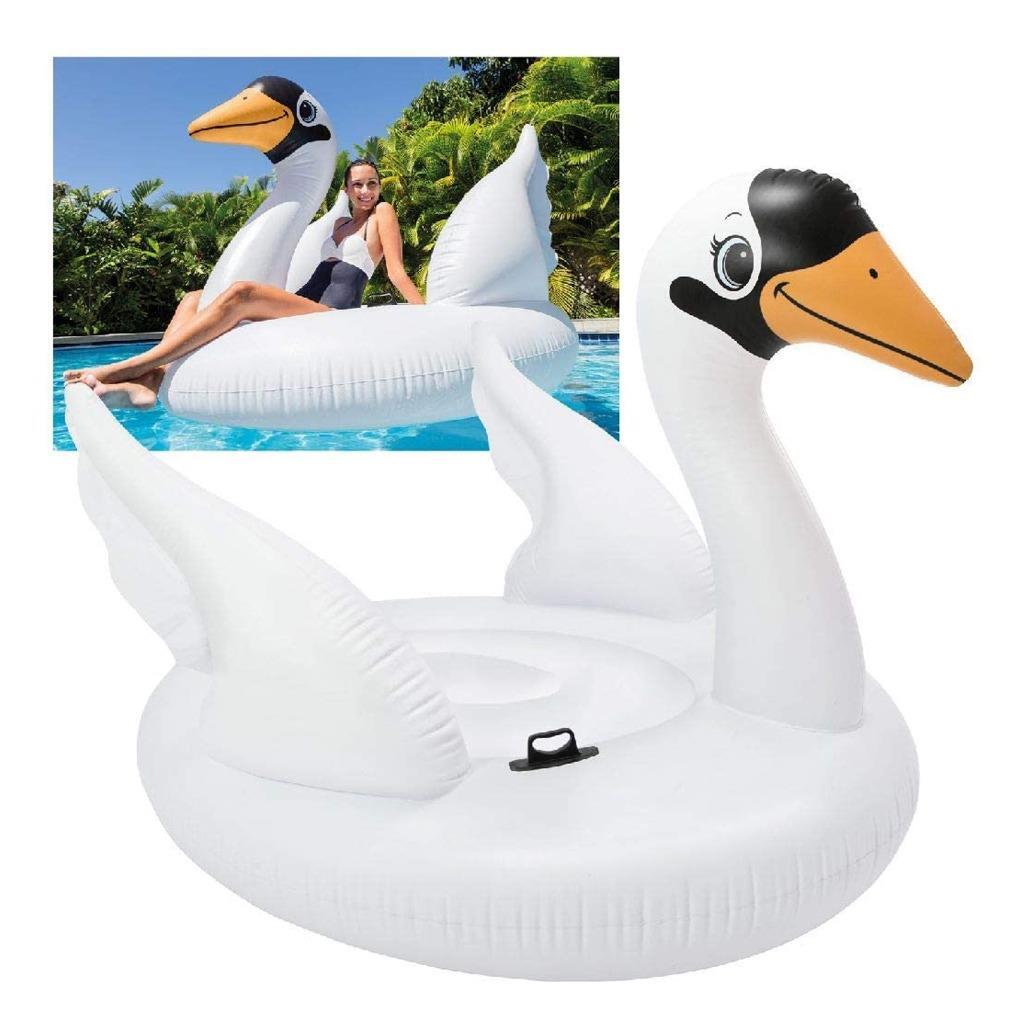 Поплавок для бассейна Intex Giant Mega aufblasbarer Swan Island 194 x 152 x 147 см 11090₽